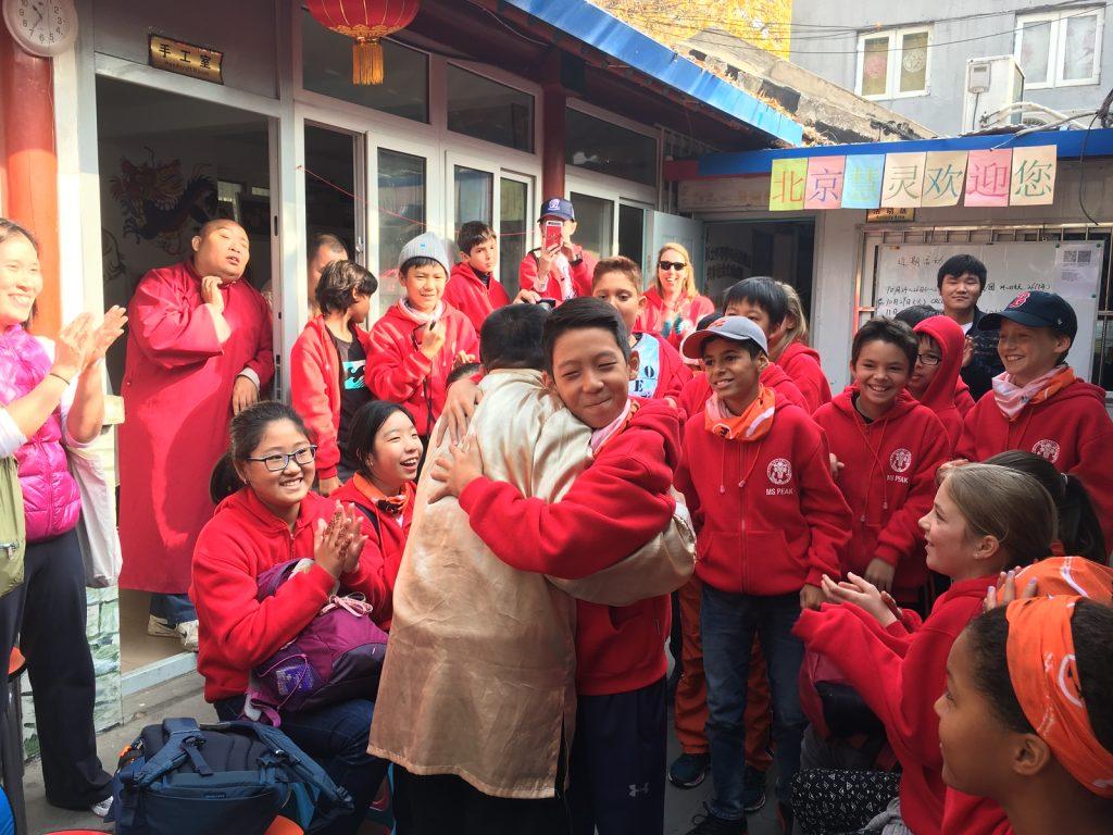 Students developing cultural competence and global awareness on a China school trip.