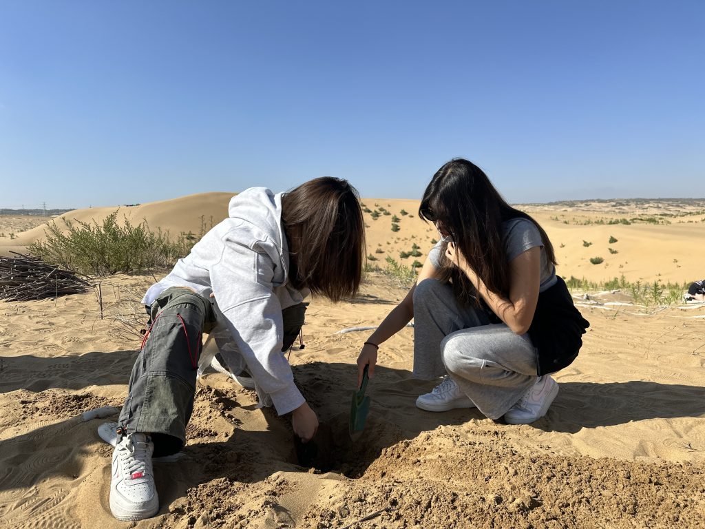 Students working together in Inner Mongolia
